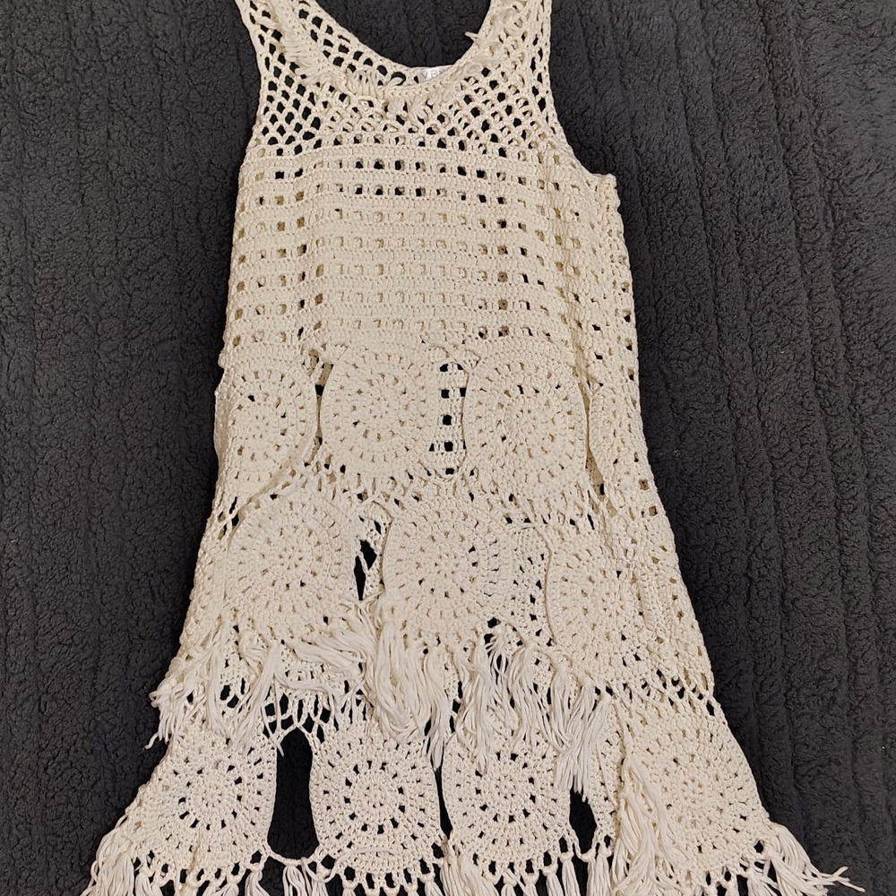 VENUS Cream Crochet Women's Top
